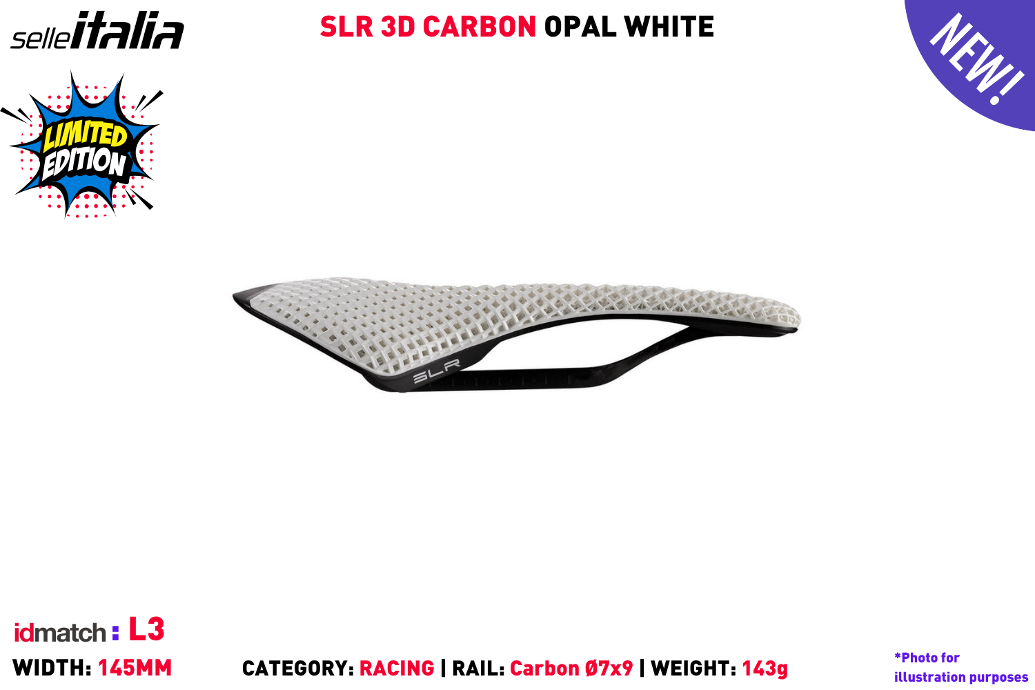 SLR Carbon - Opal White - S3 | Hup Leong Company | The Bicycle People